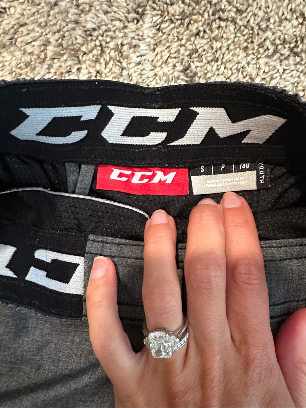 CCM Gray Hockey Pants